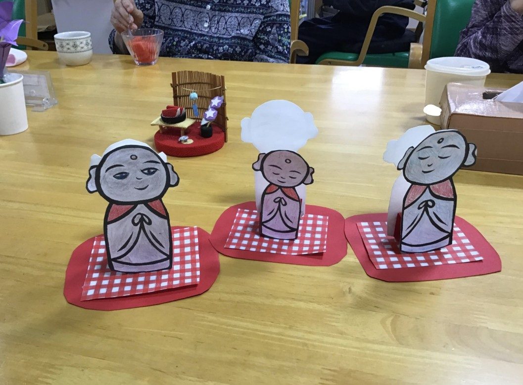 季節の制作(お地蔵さま)
